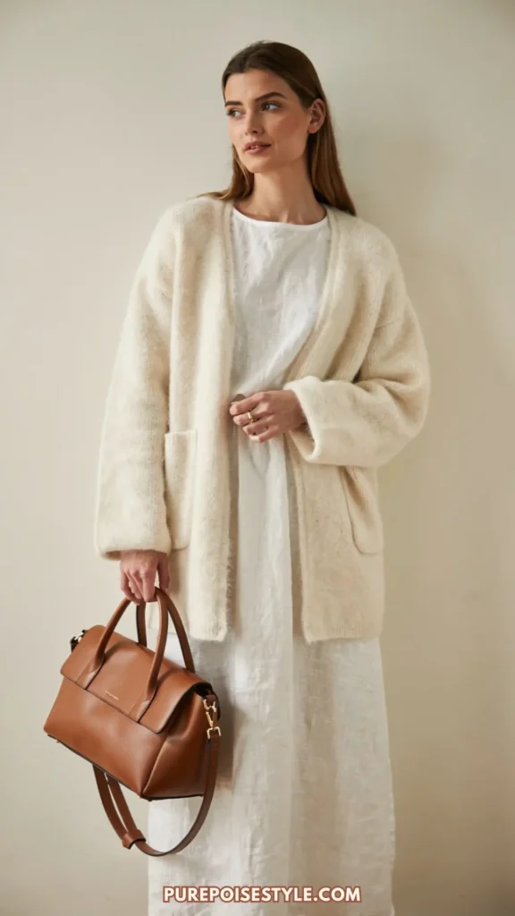 white maxi dress outfit ideas Monochromatic Styling