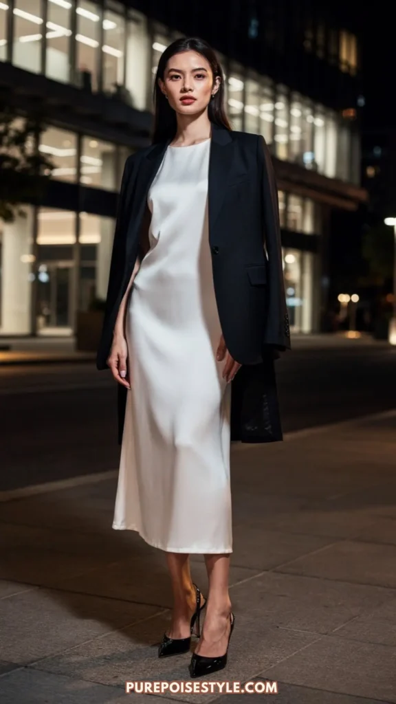 outfits white party night dress