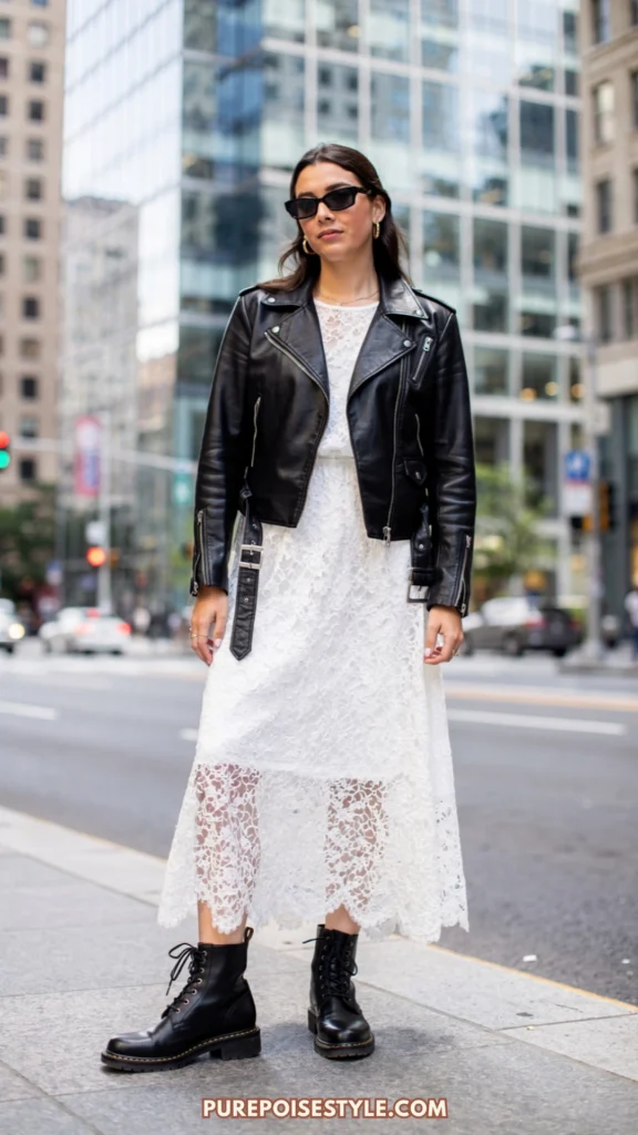 how to wear a white lace dress casually Spring Details :: The White Lace Dress