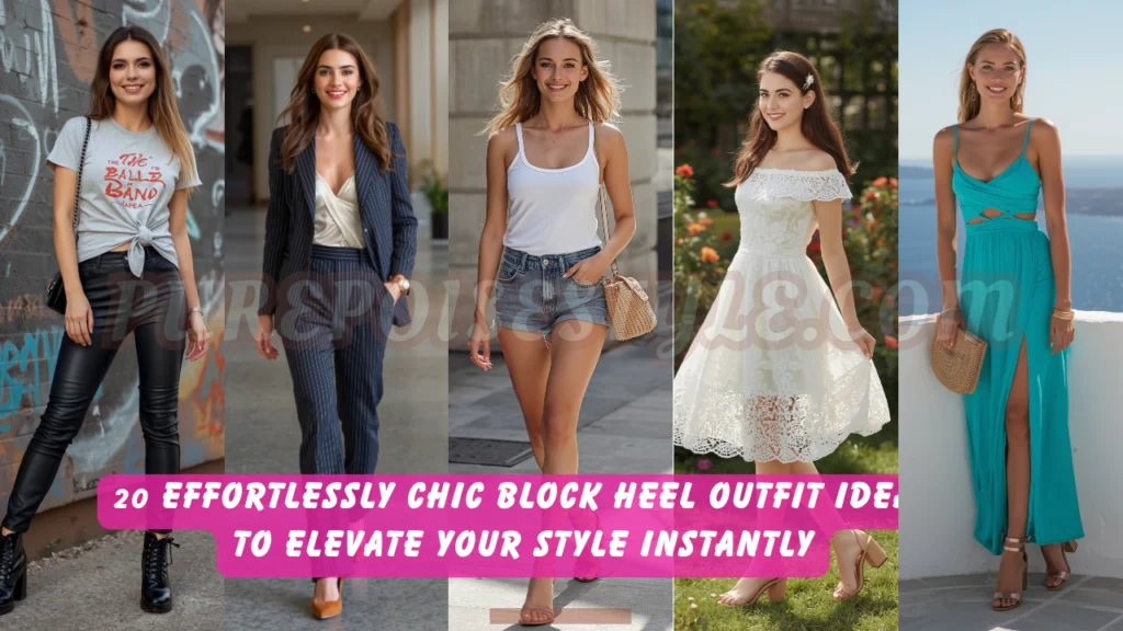 20 Effortlessly Chic Block Heel Outfit Ideas to Elevate Your Style Instantly