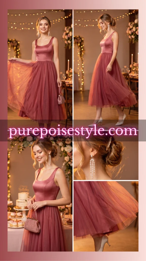Birthday Party Dress in a Tulle Skirt Style