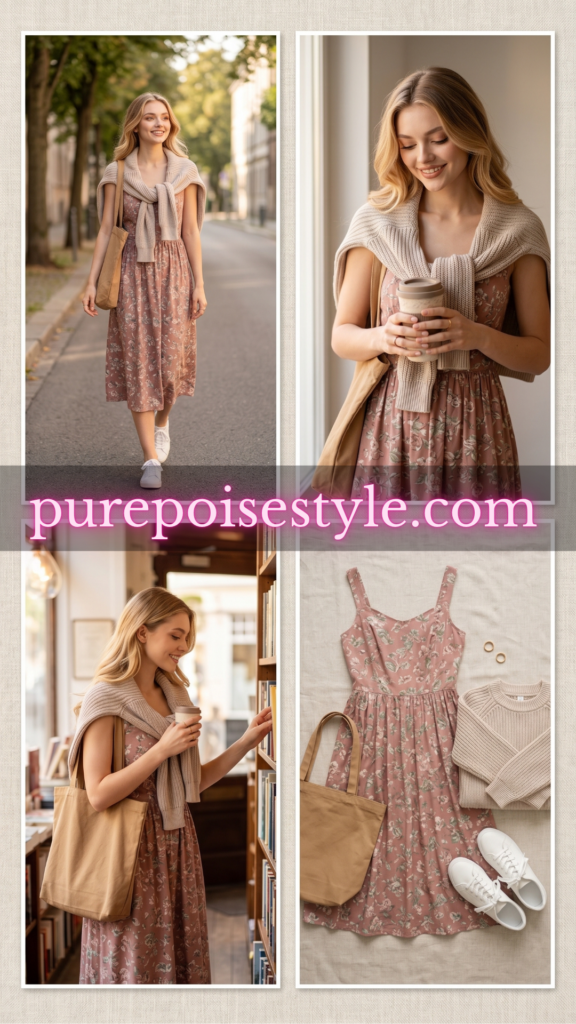 Casual Morning Look in a Soft Cotton Floral