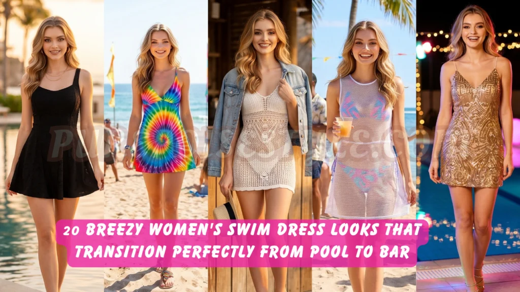 Featured image - 20 Breezy women's swim dress Looks That Transition Perfectly from Pool to Bar