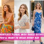 20 Effortless Floral Midi Dress Outfits You'll Want to Wear Every Day