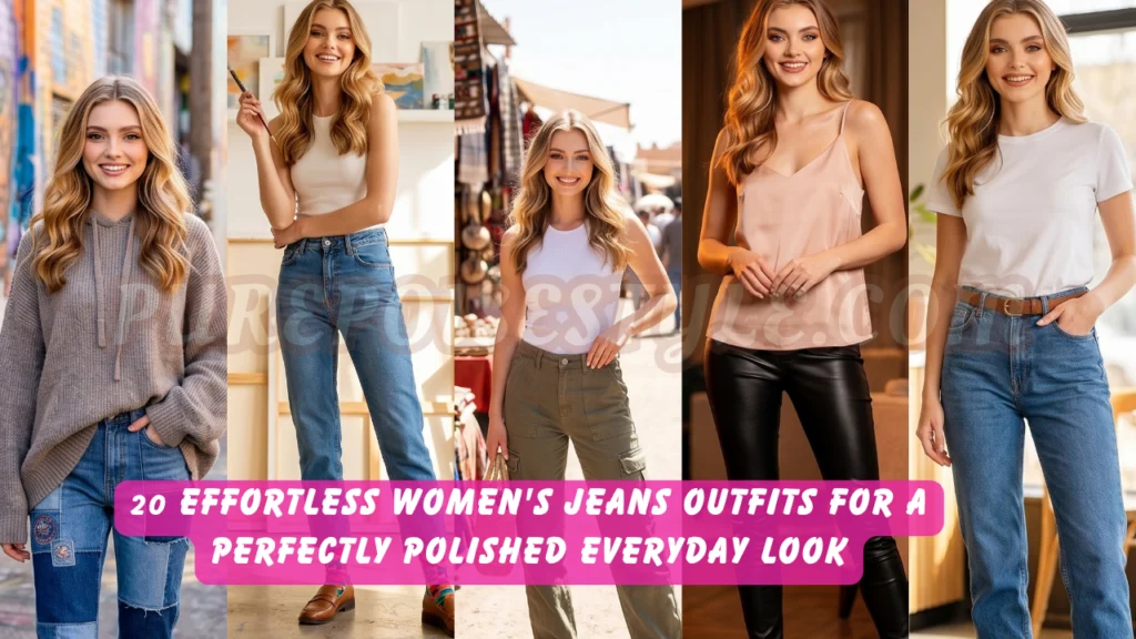 Featured image - 20 Effortless Women's Jeans Outfits for a Perfectly Polished Everyday Look