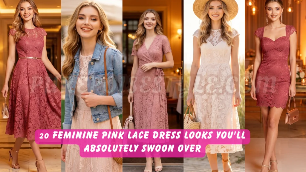 20 Feminine Pink Lace Dress Looks You'll Absolutely Swoon Over