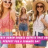 Featured image - 20 Flirty Denim Shorts Outfits That Are Perfect for a Summer Day