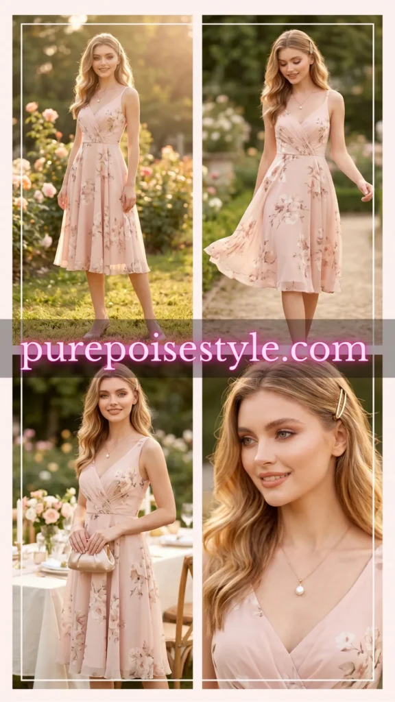 Romantic Sundress Look with Kitten Heels