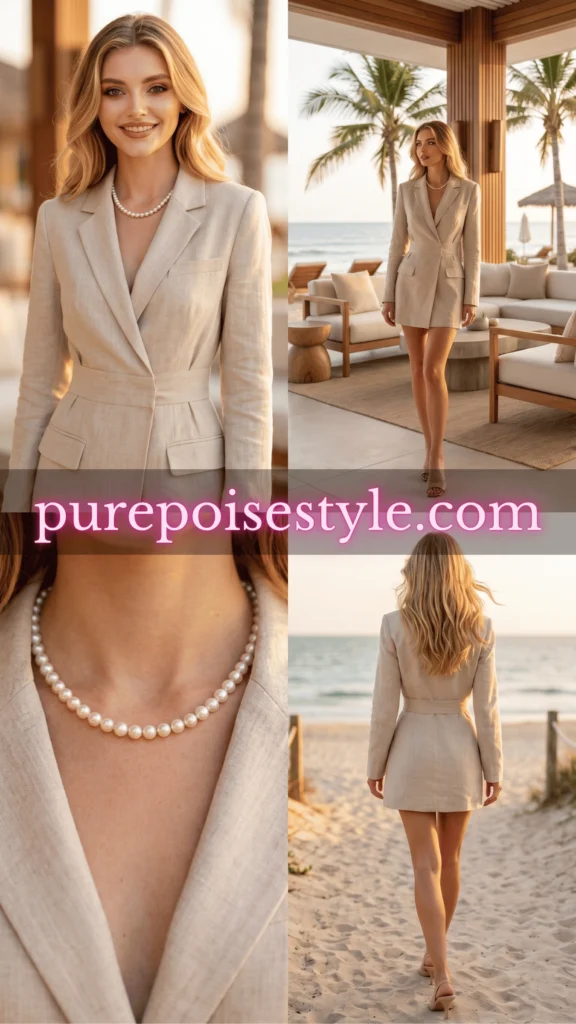 Structured Charm in a Blazer Dress