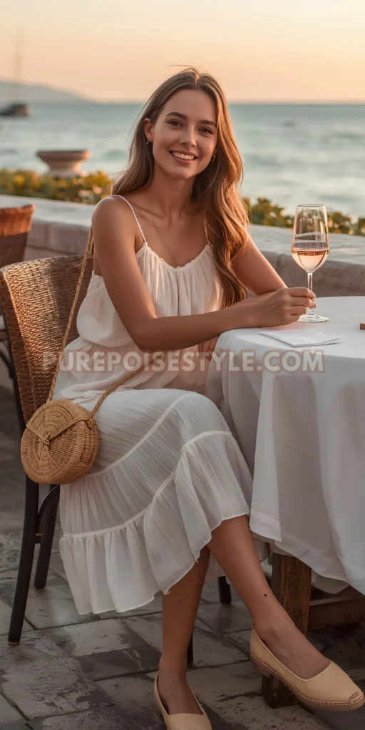 Stylish Summer Flowy Tiered Midi Dress