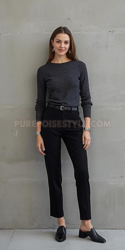 Chic Block Heel Outfit Black Block Heel