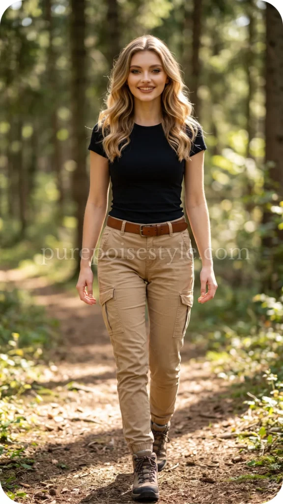 Cargo Pants with a Fitted Top