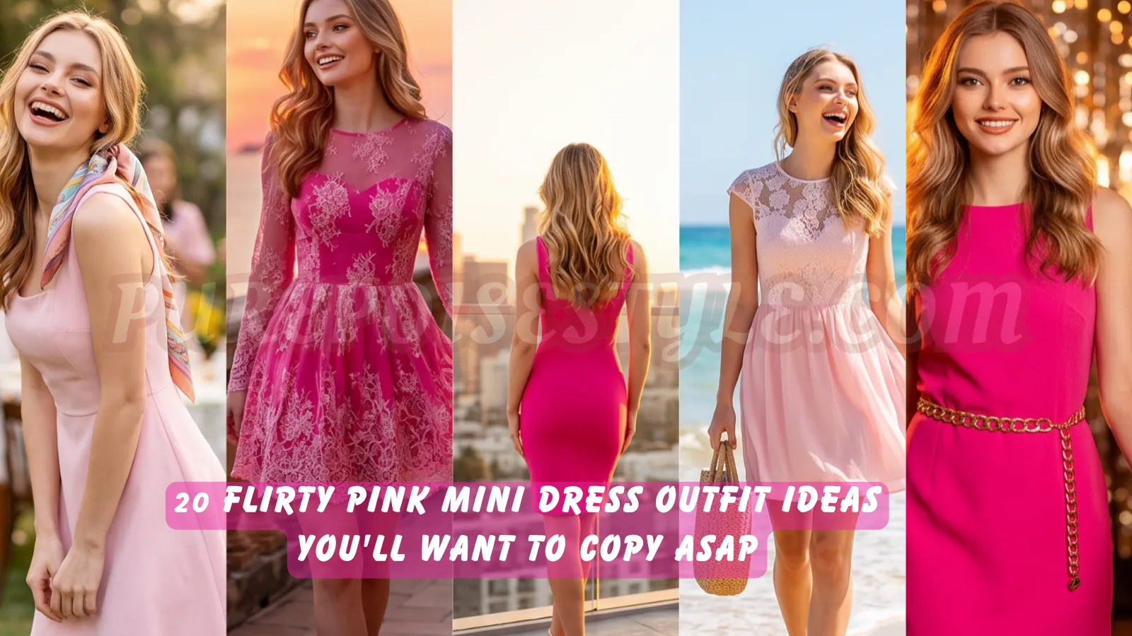 Featured image - 20 Flirty Pink Mini Dress Outfit Ideas You'll Want to Copy ASAP