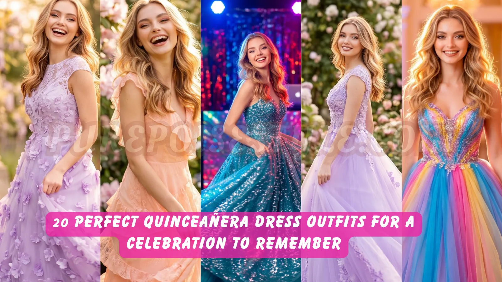 Featured image - 20 Perfect Quinceañera Dress Outfits for a Celebration to Remember