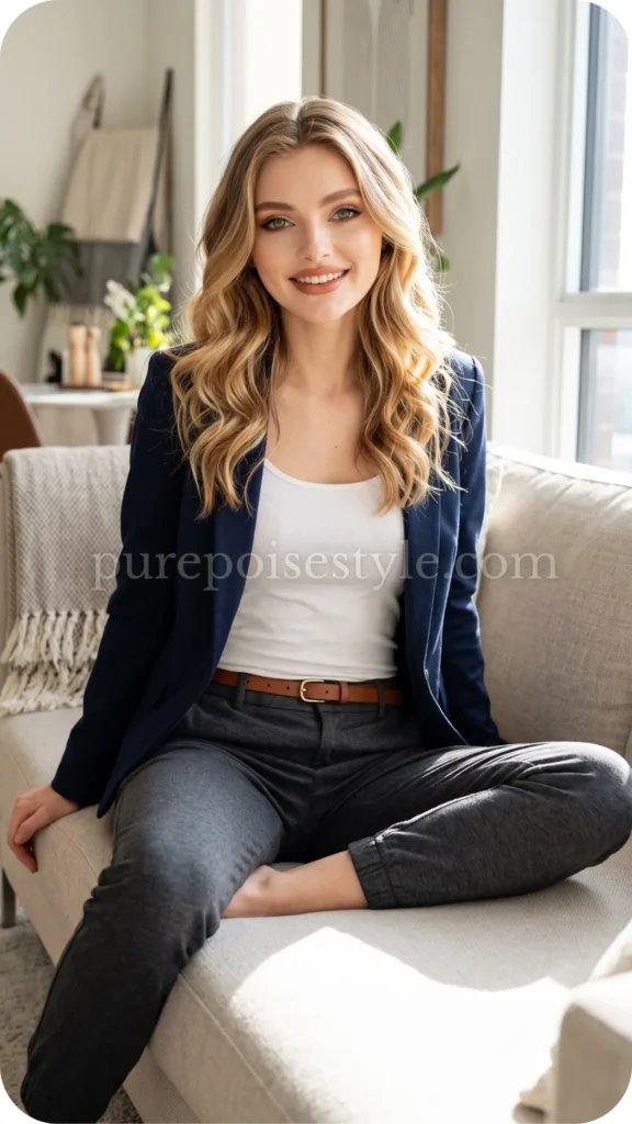 Jogger Pants with a Blazer
